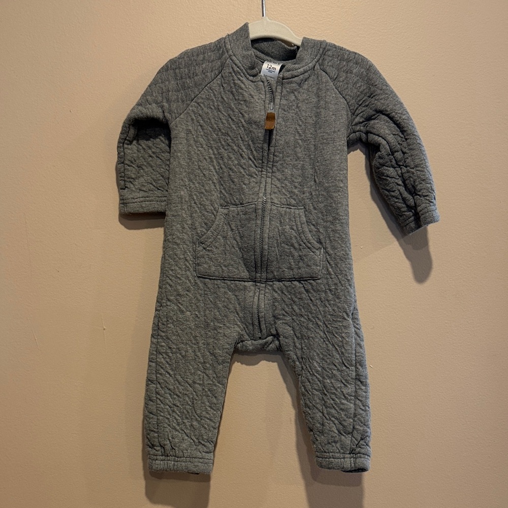 Carter's Charcoal Quilted Footie